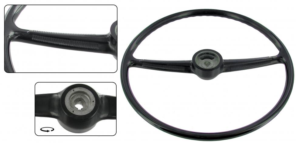 Steering wheel, Bus T1, 3.55-7.67, black