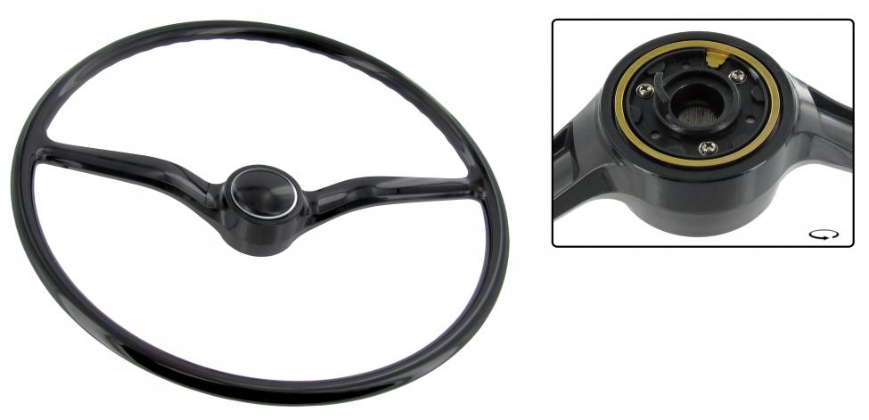 Stuur, Bus T2, 2.74-7.79, zwart