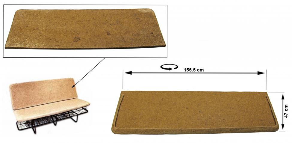 Stoelvulling paardenhaar, achterste bank, rug, Bus, 50-79