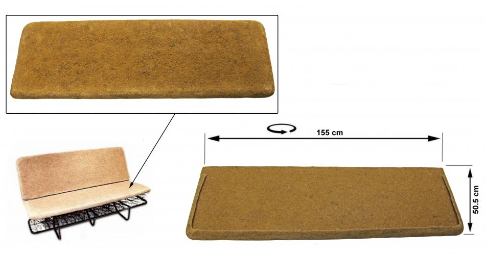 Stoelvulling paardenhaar, achterste bank, zit, Bus, 50-79