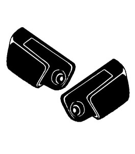 Zonneklep houders zwart 8.67-