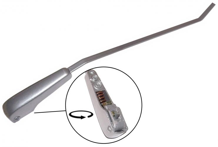 Scheibenwischerarm, silber, links / rechts, 8.57 - 7.64, Stck