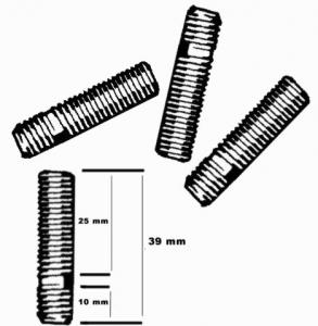 Wieldraadeind, M14 X 1.5 - lenght 39 mm