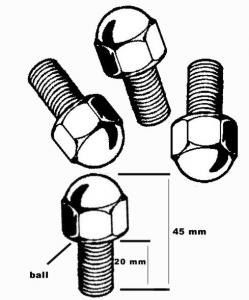 Wielbouten Origineel M14 Verchroomd