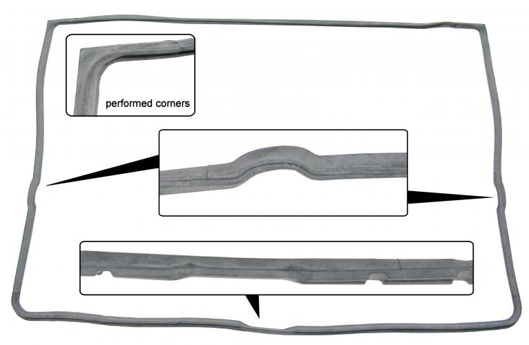 achterklep rubber, 8.63 - 7.71