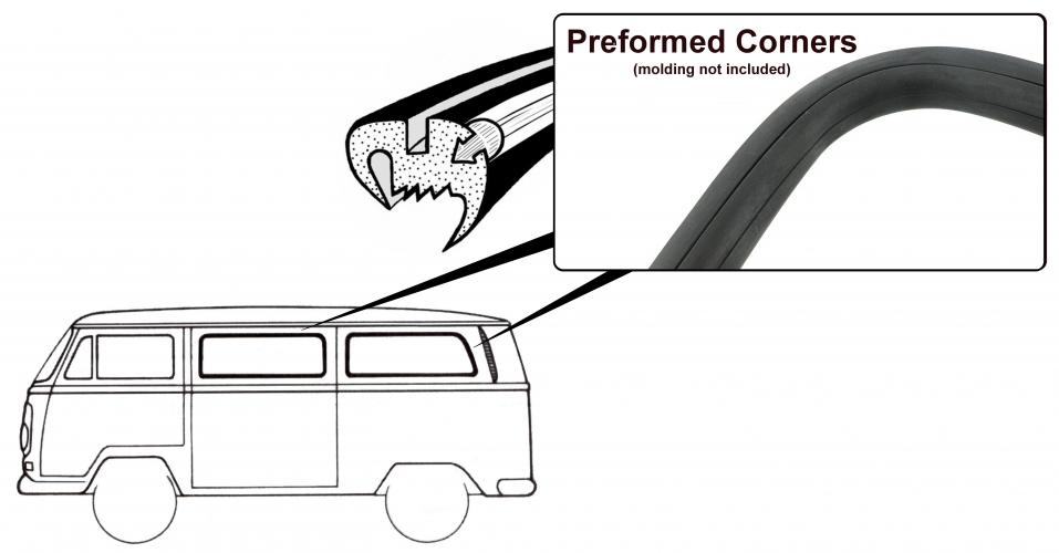 Zijraam rubber, 8.67 - 7.79 (sierlijst)