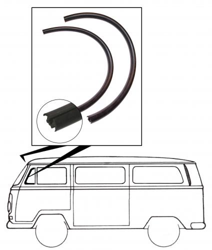 Vent wing seal, static, 8.67-7.79