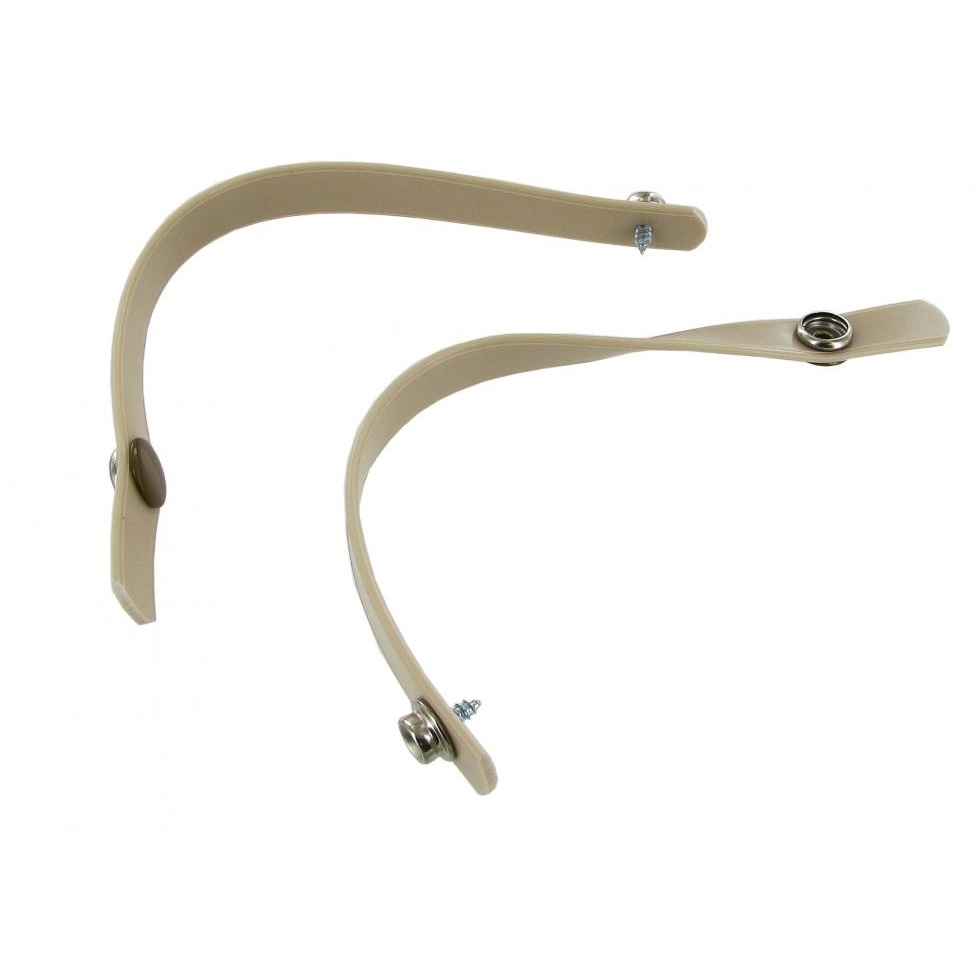 Gordijnbanden set, silver-beige