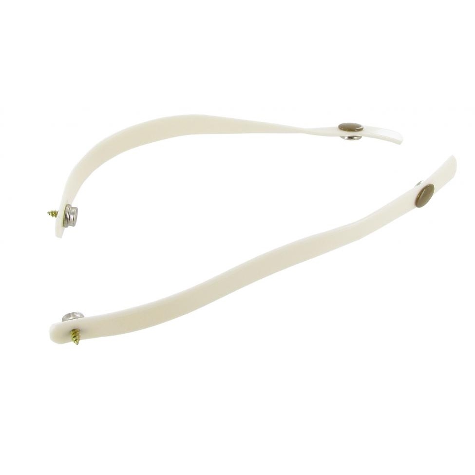 Gordijnbanden set, wit