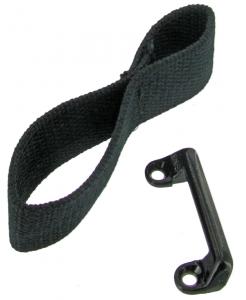 Door stop, hinged door, black, -12.60