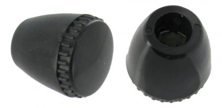 Knop (oud vorm), stoel verontgrendeling, zwart, paar