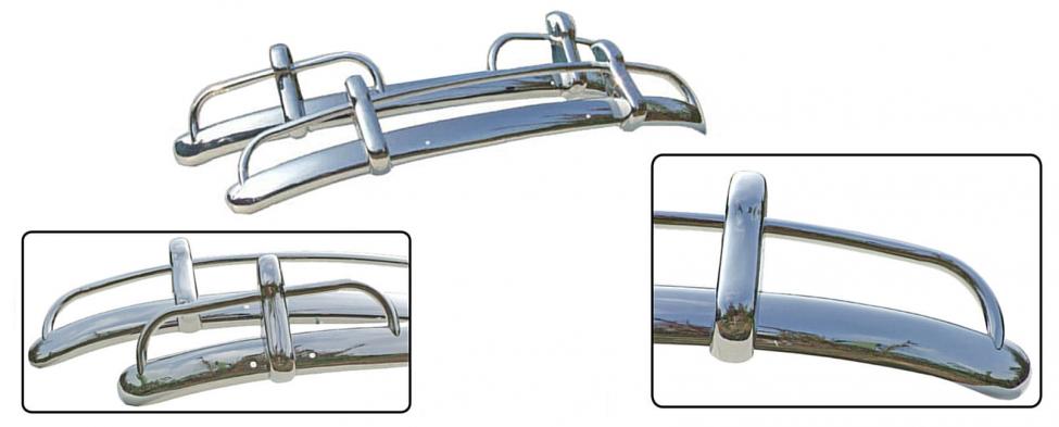 Bumper, voor & achter, exportmodel USA (RVS)