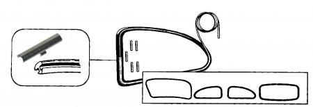 Plastic sierlijst set 1303