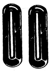 Bumpersteunrubber voor/achter 8.67-7.74, voor KG 8.71-
