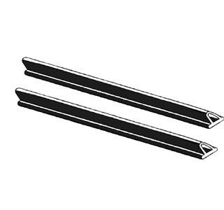 Tochtruit rubber, kever 8.64-, Bus 8.67-7.79, paar