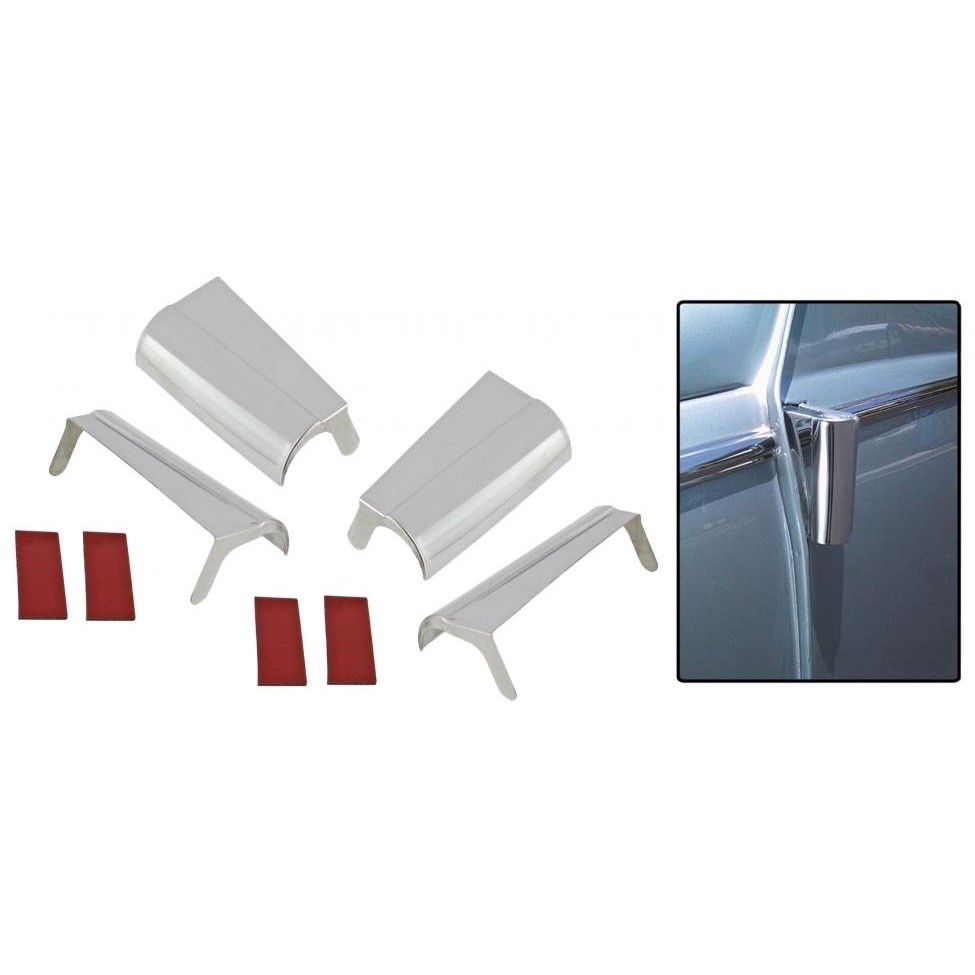 Türscharnierabdeckungen, Edelstahl, Satz Türscharnierabdeckungen, Edelstahl, Satz