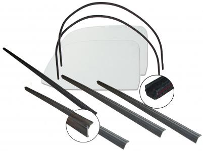 One-piece window conversion kit, clear, beetle sedan, -8.64