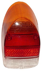Taillight lens, Hella, red-orange-white 8.67-7.72 (Top-quality)