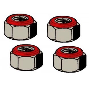 Stoppmutternsatz fr lpumpendeckel