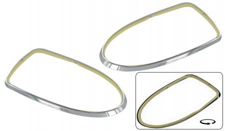 Chromed frame, tail lights lens, 8.70-7.72 (super beetle)
