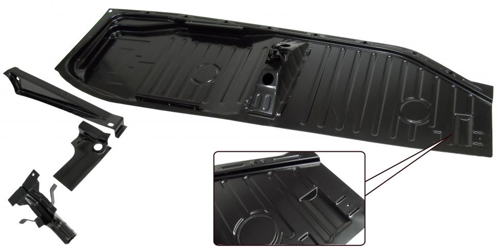 Floorpan complete left 8.72- (Top-quality)