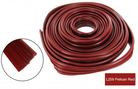 Fender beading, universal, "pelican red"