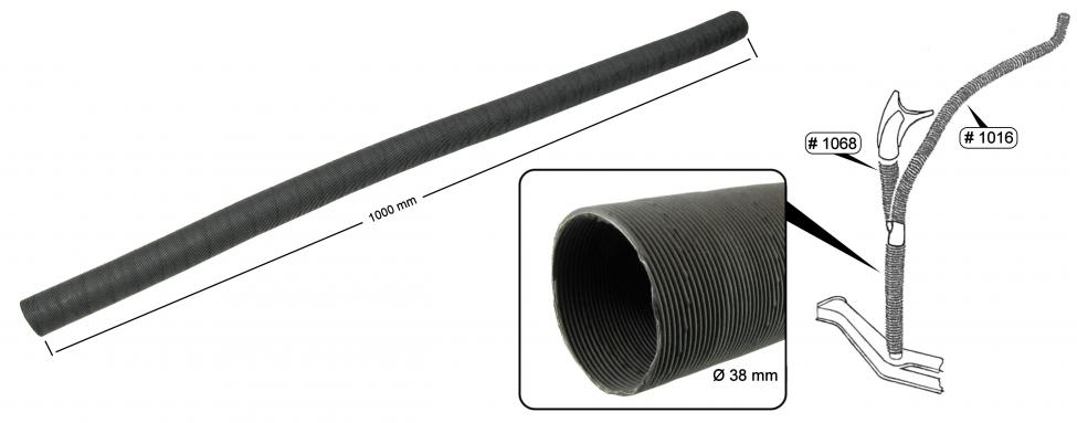 Heatinghose Paper 1m,  38mm