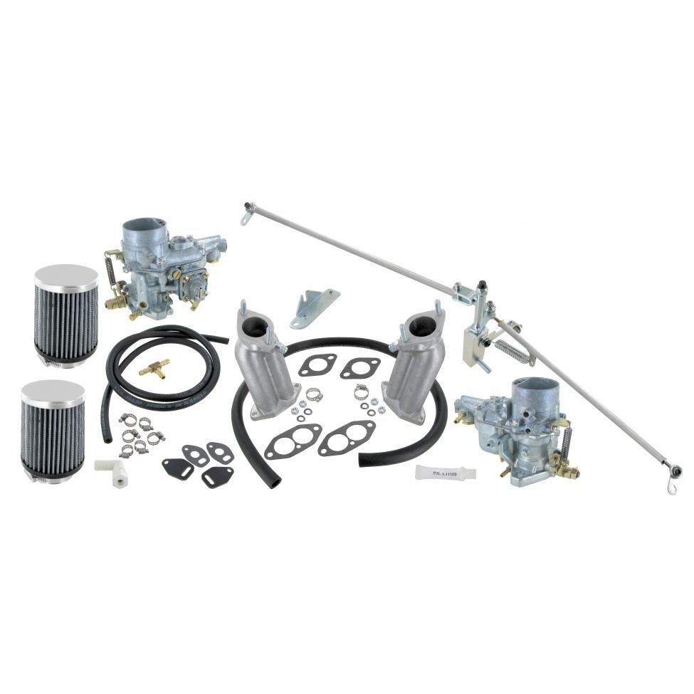 EMPI 34 EPC kit, Double port EMPI, lange inlaatspruitstukken