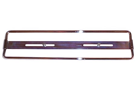 Kentekenplaat houder, chroom, voor, 44.5 cm x 10.5 cm