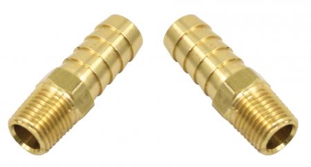 Oil Hose connexion, straight, 1/4 NPT, 1/2 slang (12.7mm), pair