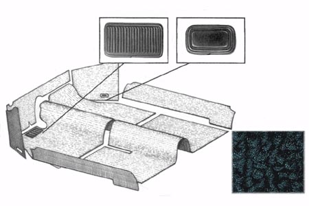 Tapijtset, zwart, 8.57-7.68