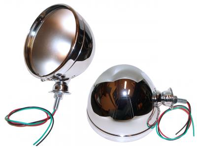 Buggy koplamphuis chroom paar