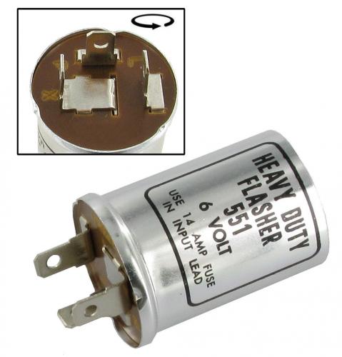 Relay Turn indicator electronical 6V, 3-pole