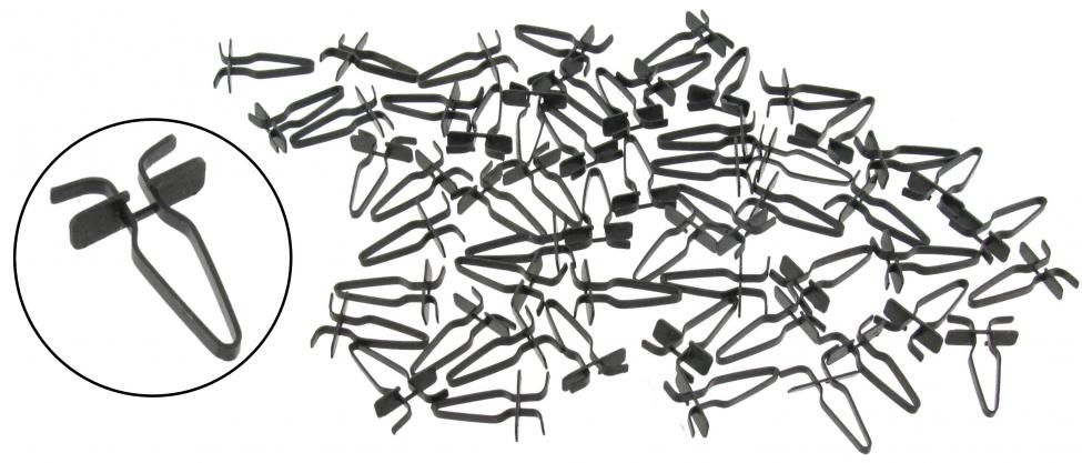 Schachtzierleisten Klammer Cabrio 10.52-64, 56 stck