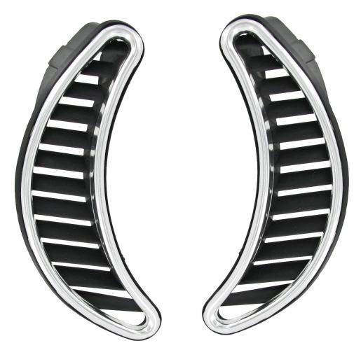 Lftungsgitter, schwarz/Chrom sierleiste, satz