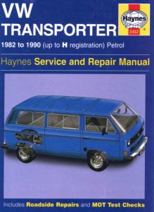 Service and Repair Manual Bus T3 1982-1990 (English)