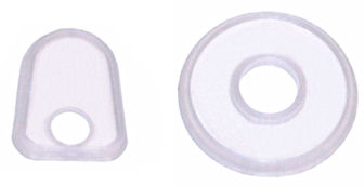 Fronthaubengriffunterlagen weiss -67