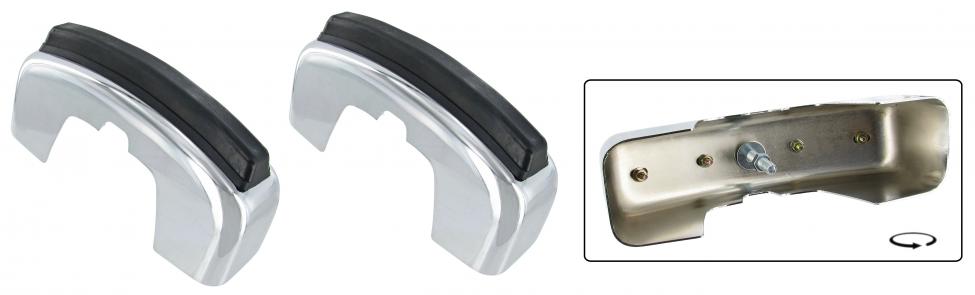 Bumperrozet voor Bumper met rubber, paar