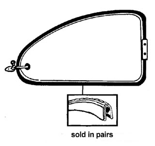 Pop-out bodyframe rubber white