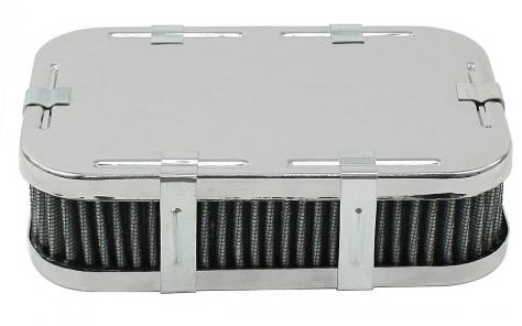 Luchtfilter, rechthoekig, 41 mm hoog, Weber IDF/Dellorto DRLA