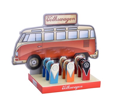 VW kombi aansteker, zwart-rood