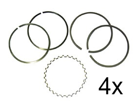 Piston rings, 77mm, 2 x 2 x 4mm